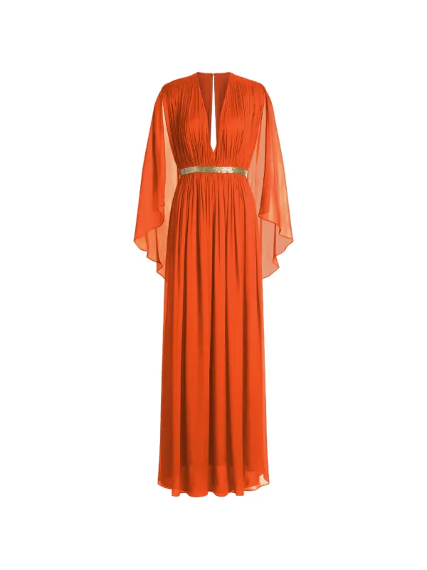 alberta ferretti orange dress Alberta Ferretti Spring 2025 Ready-to-Wear Fashion Show