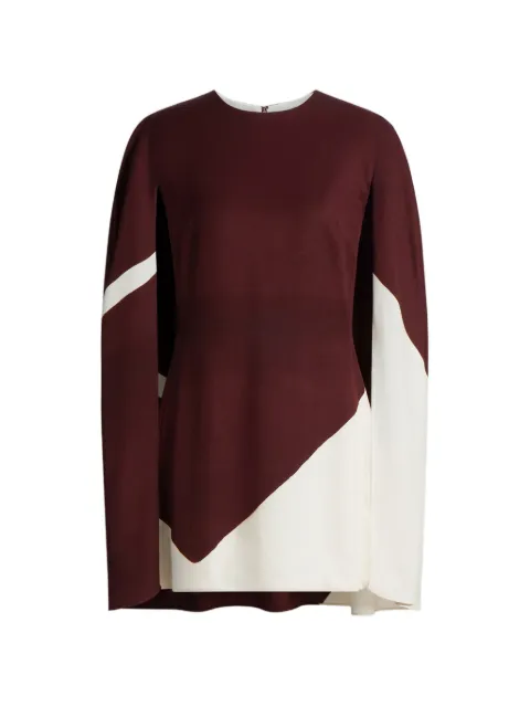 Alberta Ferretti vestido corto con diseño color block