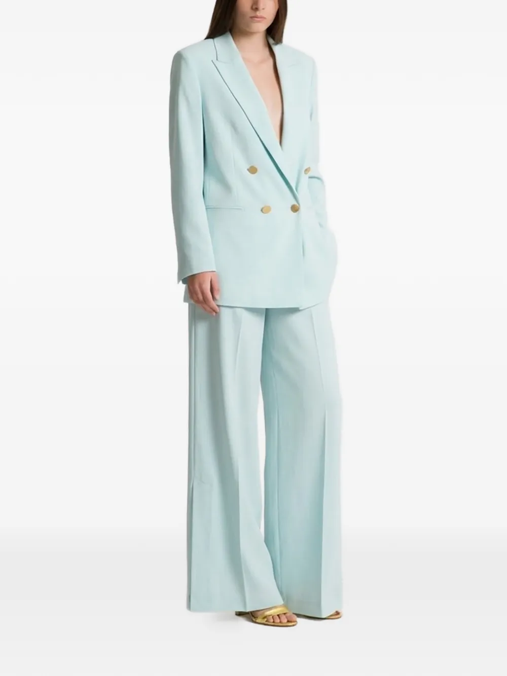  Alberta Ferretti Double-breasted Blazer - Blue 