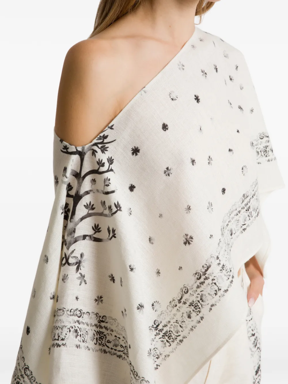 Alberta Ferretti Top met print Wit