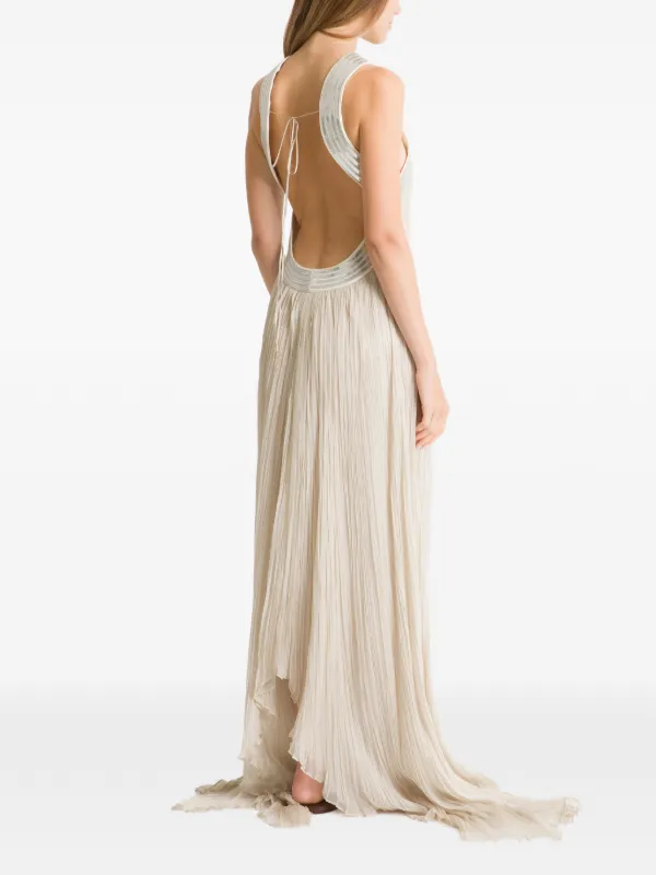 pleated back dress Heart My Closet Grey Pleated Back Deborah Pencil Dress 8