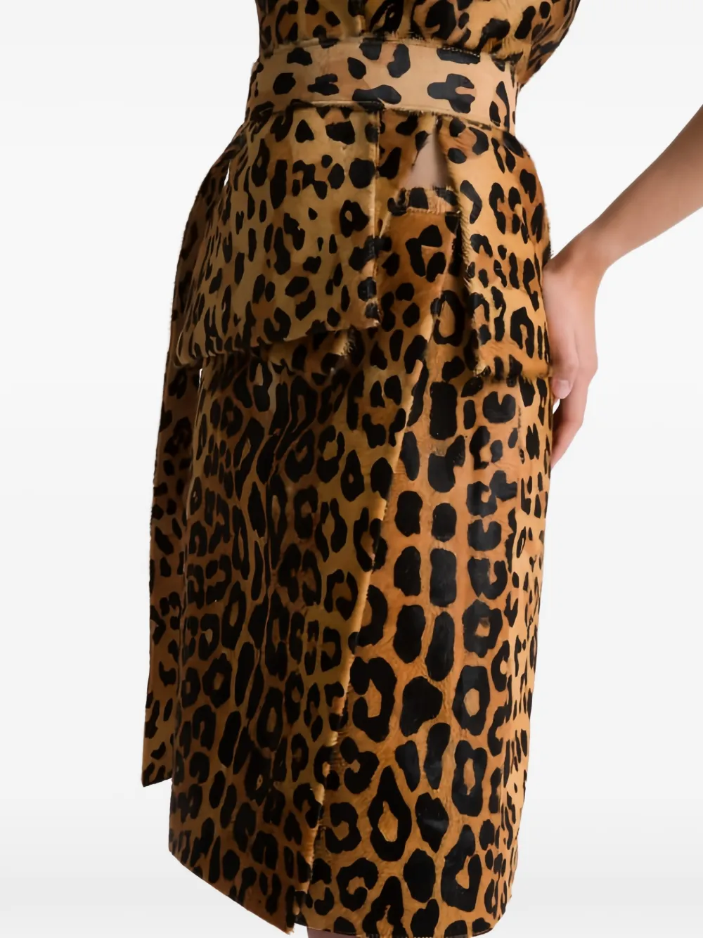 Alberta Ferretti Rok met luipaardprint Bruin