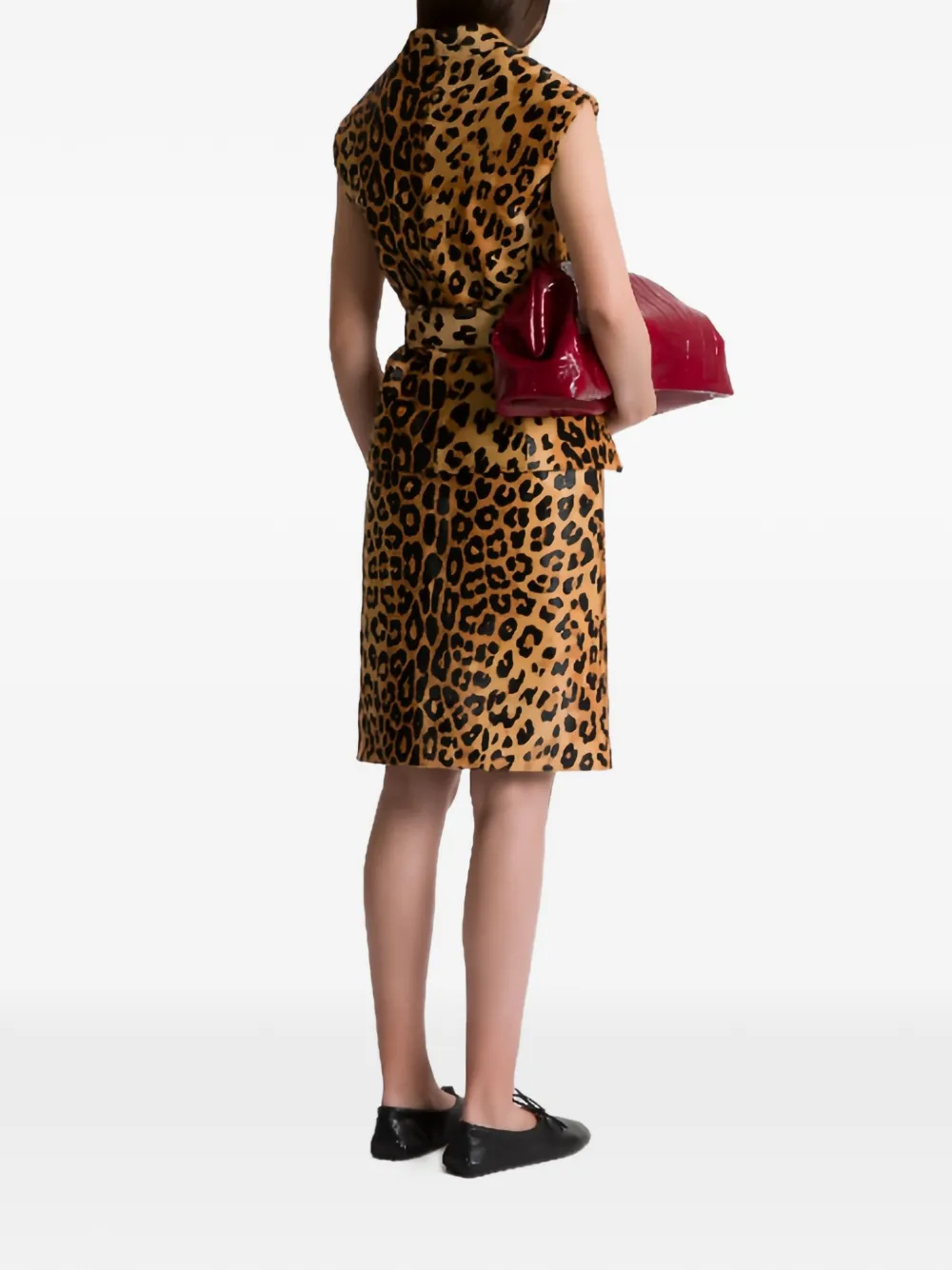 Alberta Ferretti Rok met luipaardprint Bruin