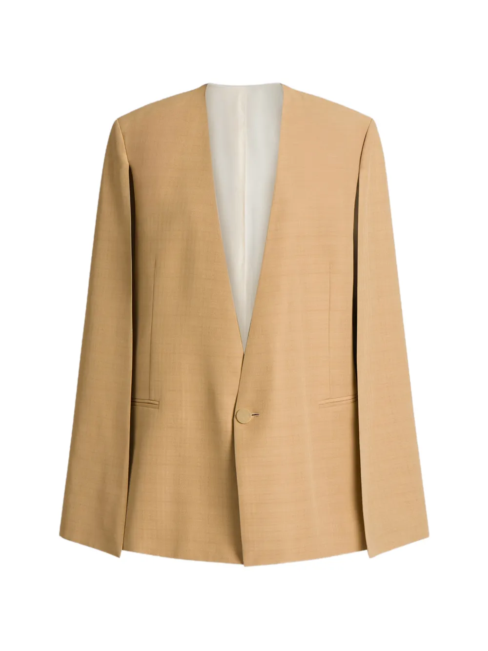 Alberta Ferretti button long-sleeve blazer - Neutrals