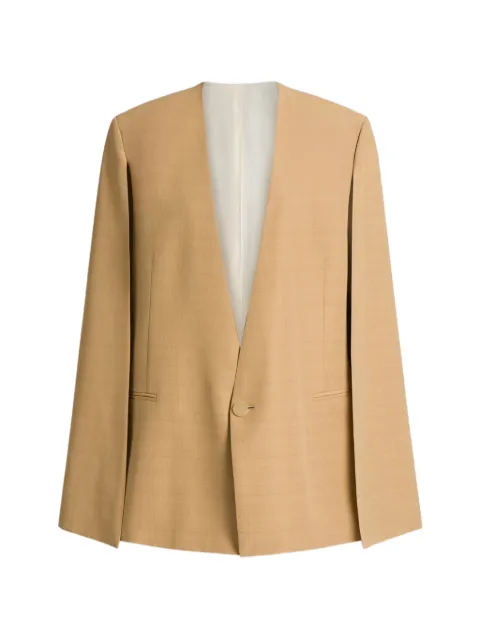 Alberta Ferretti button long-sleeve blazer