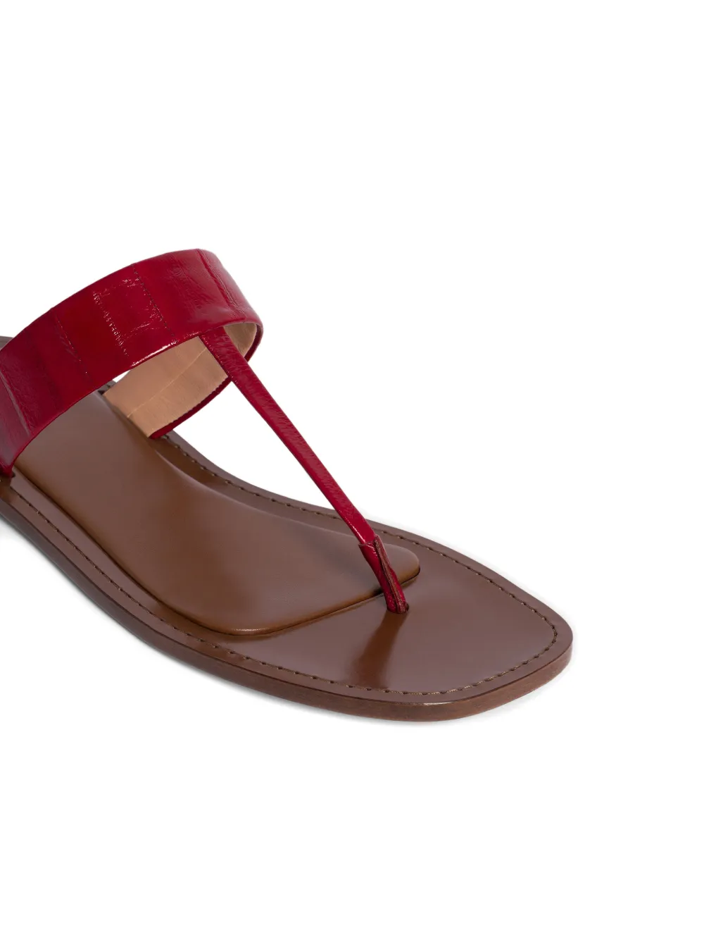 Alberta Ferretti Sandalen met teenbandje Rood