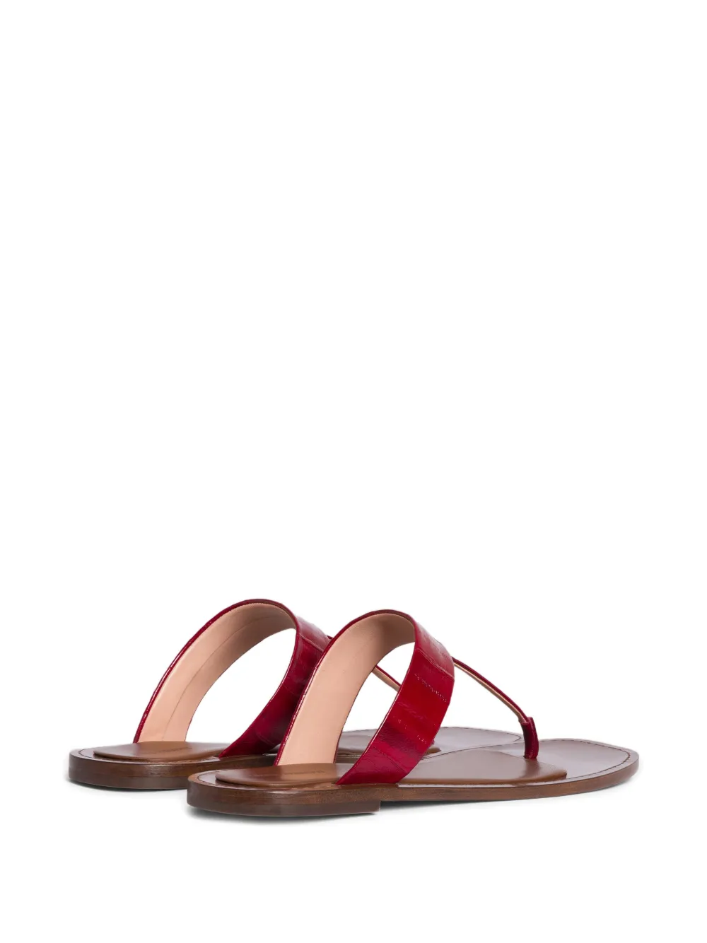 Alberta Ferretti Sandalen met teenbandje Rood