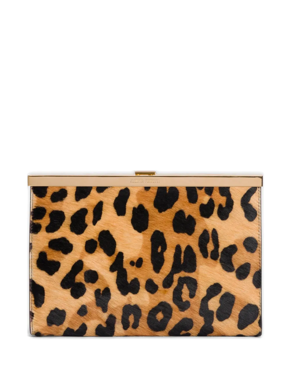 Alberta Ferretti Clutch leopardata - Toni neutri