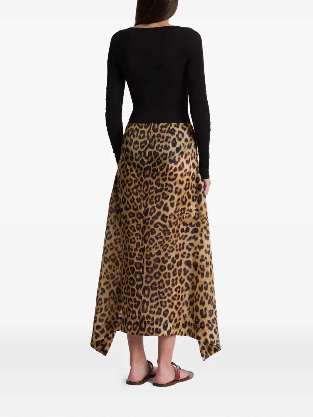 Alberta Ferretti Body met lange mouwen Zwart