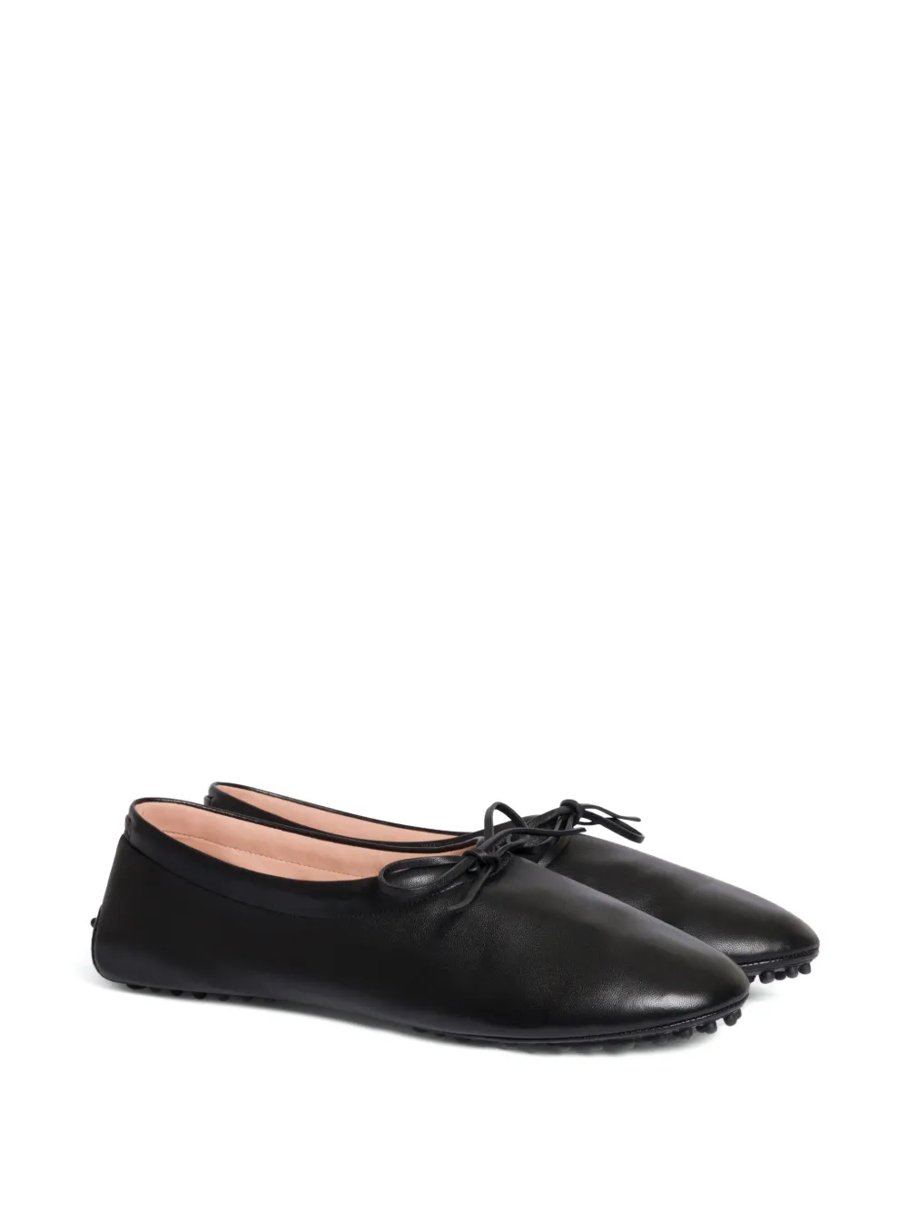 Alberta Ferretti Ballerine con fiocco - Nero
