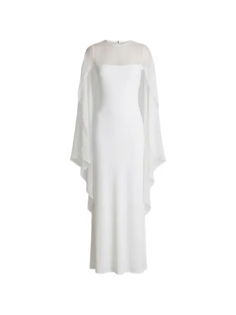 Alberta Ferretti sheer overlay maxi dress