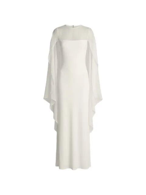 Alberta Ferretti シアーオーバーレイ マキシドレス