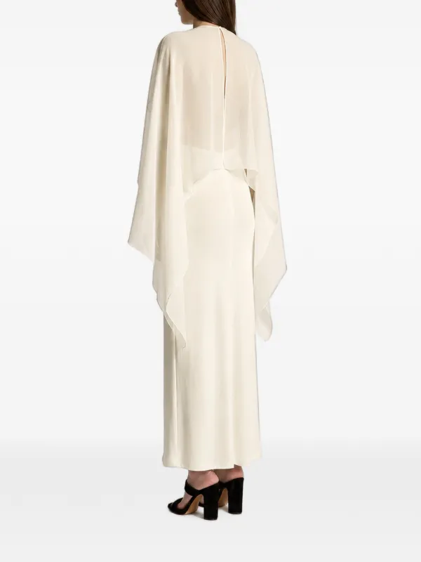 sheer overlay maxi dress Iris Embroidered Plunge Sheer Overlay Maxi Dress
