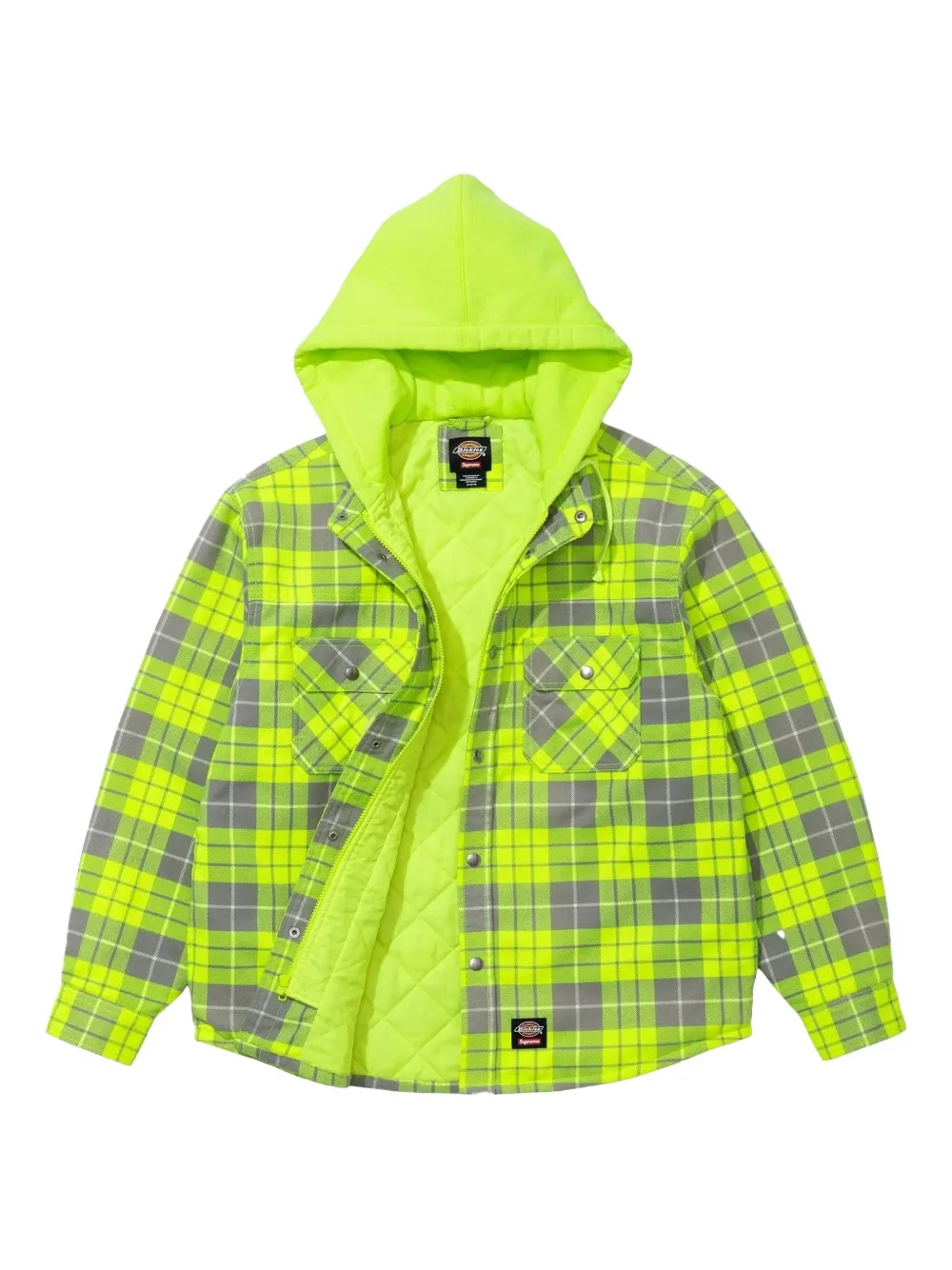 Supreme x Dickies overhemd met capuchon - Groen