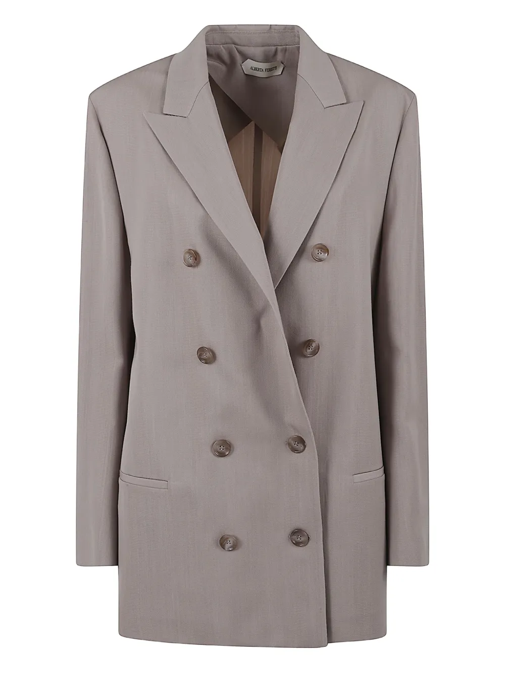 Alberta Ferretti double-breasted wool jacket | Grey | Image 1
