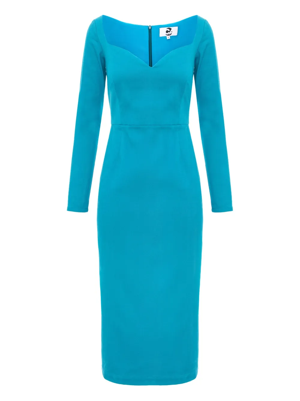 CuAnna Abito midi SOPHIE a maniche lunghe - Blu