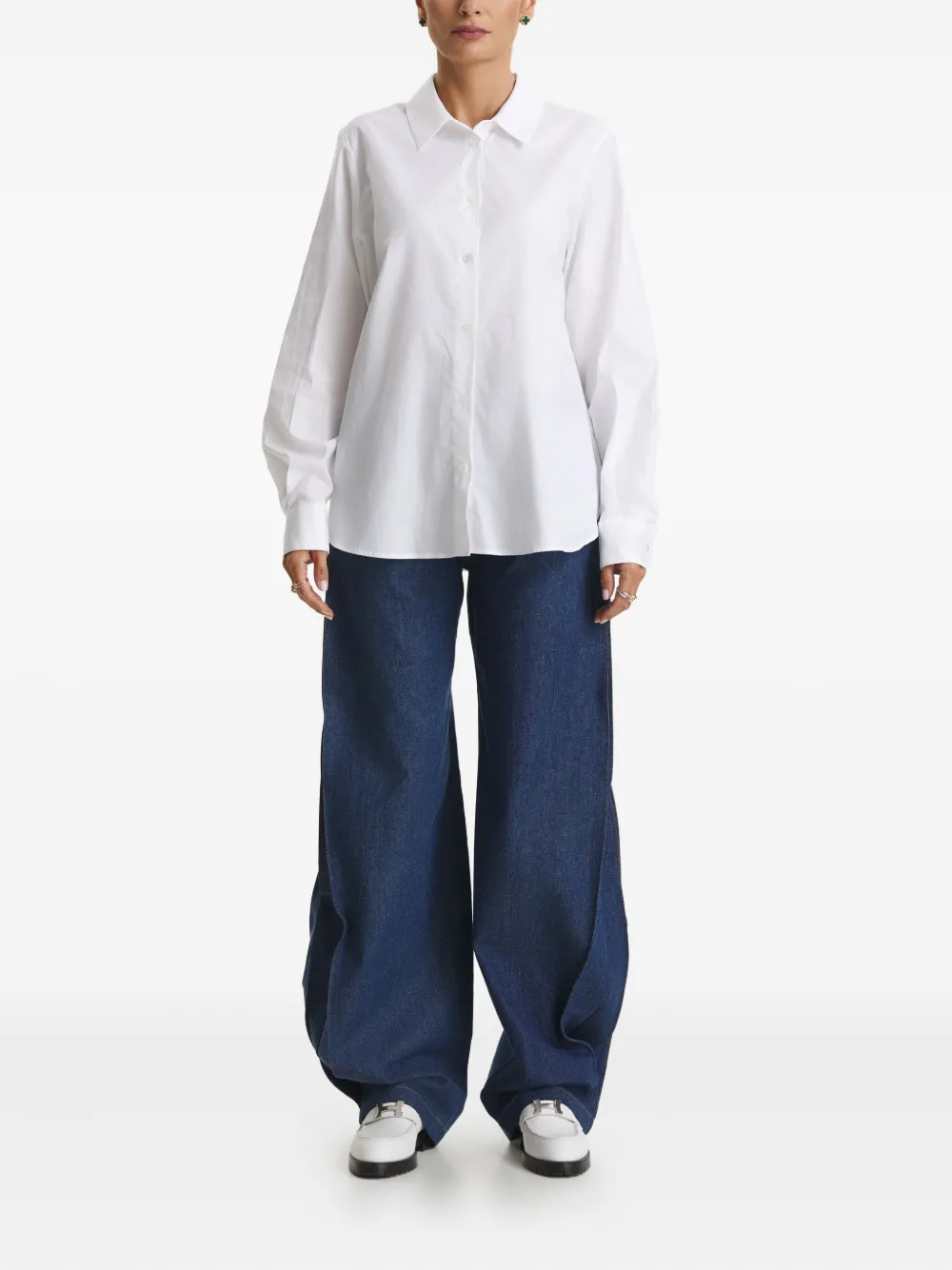 Cuanna Buttoned Shirt In White