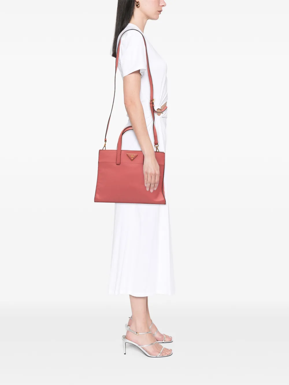 Prada Pre-Owned 2010-2025 Saffiano Soft Triple Pocket Tote satchel | Pre-Owned | Image 2