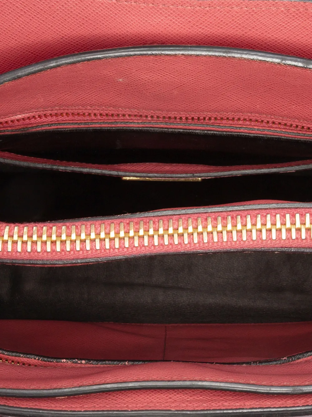 2010-2025 Saffiano Soft Triple Pocket Tote Satchel