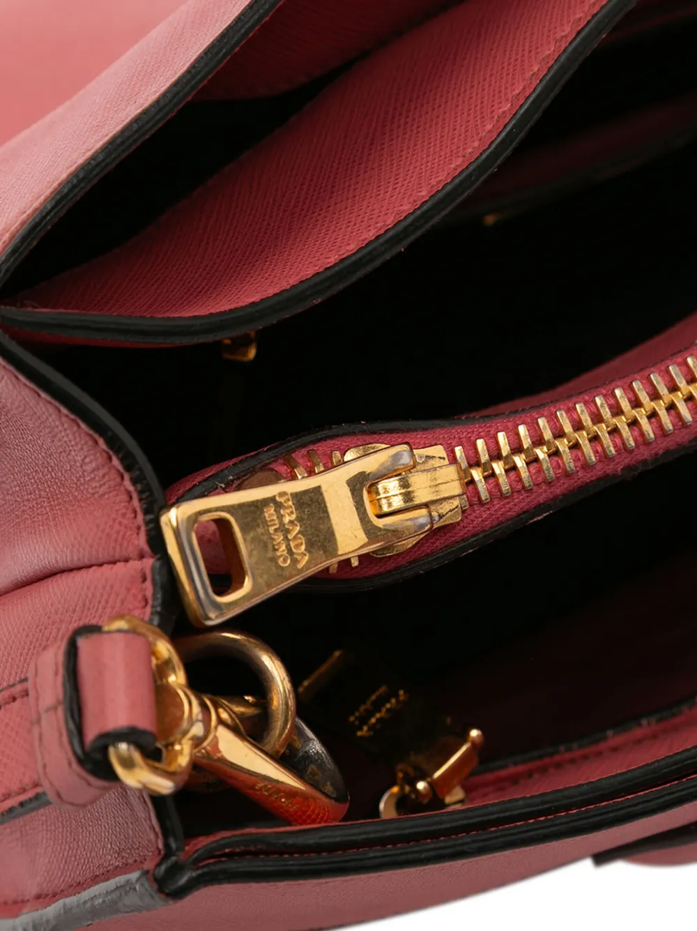 2010-2025 Saffiano Soft Triple Pocket Tote Satchel