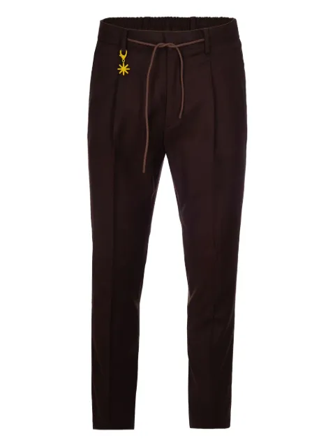 Manuel Ritz drawstring charm-detail trousers