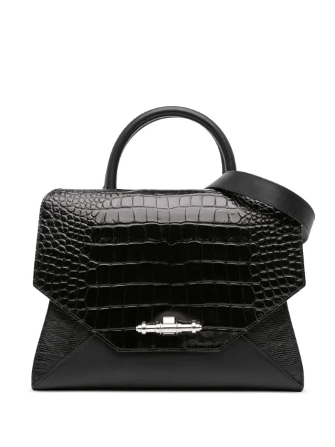 Givenchy Pre-Owned Obsedia krokodilpräglad satchel från 2013