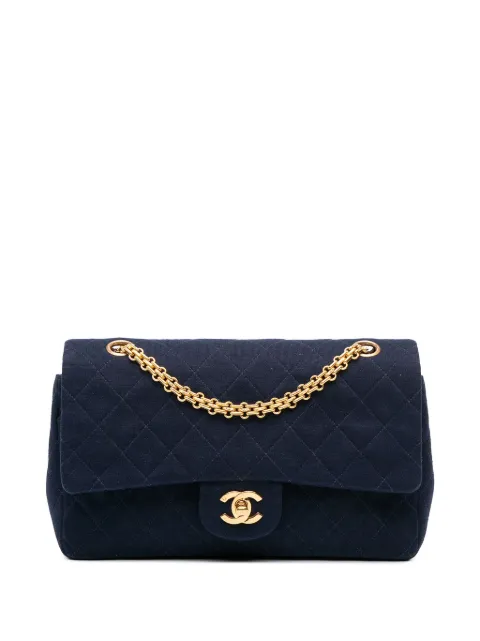 CHANEL Pre-Owned 1994-1996 Medium Classic Jersey Double Flap shoulder bag