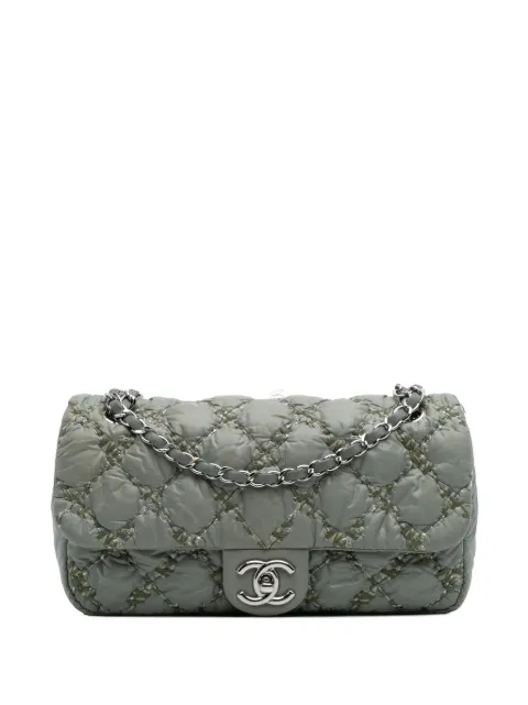CHANEL Pre-Owned 2010-2011 Paris-Byzance Nylon Tweed On Stitch Bubble Accordion Flap shoulder bag