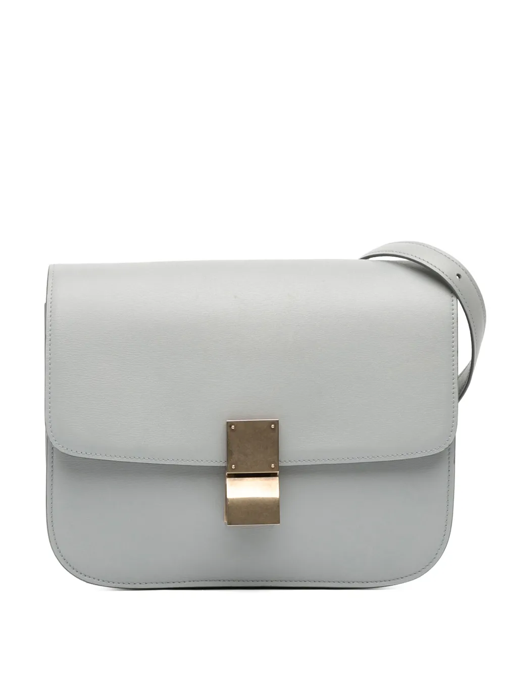 Celine Pre-Owned 2010 ミディアム カーフスキン クラシック ボックス ショルダーバッグ - グレー Celine Pre-Owned 2010 ミディアム カーフスキン クラシック ボックス ショルダーバッグ - グレー