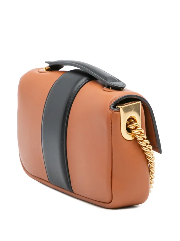 Fendi Pre-Owned 2010-2025 ミニ バイカラー ナッパ アポロ チェーン 