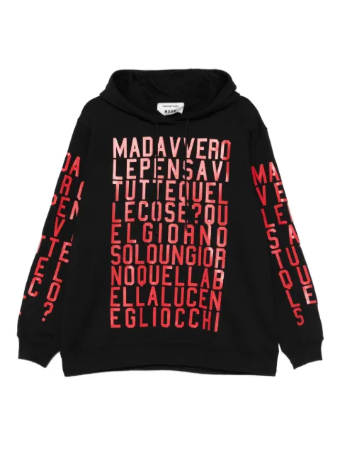 MSGM graphic-print hoodie