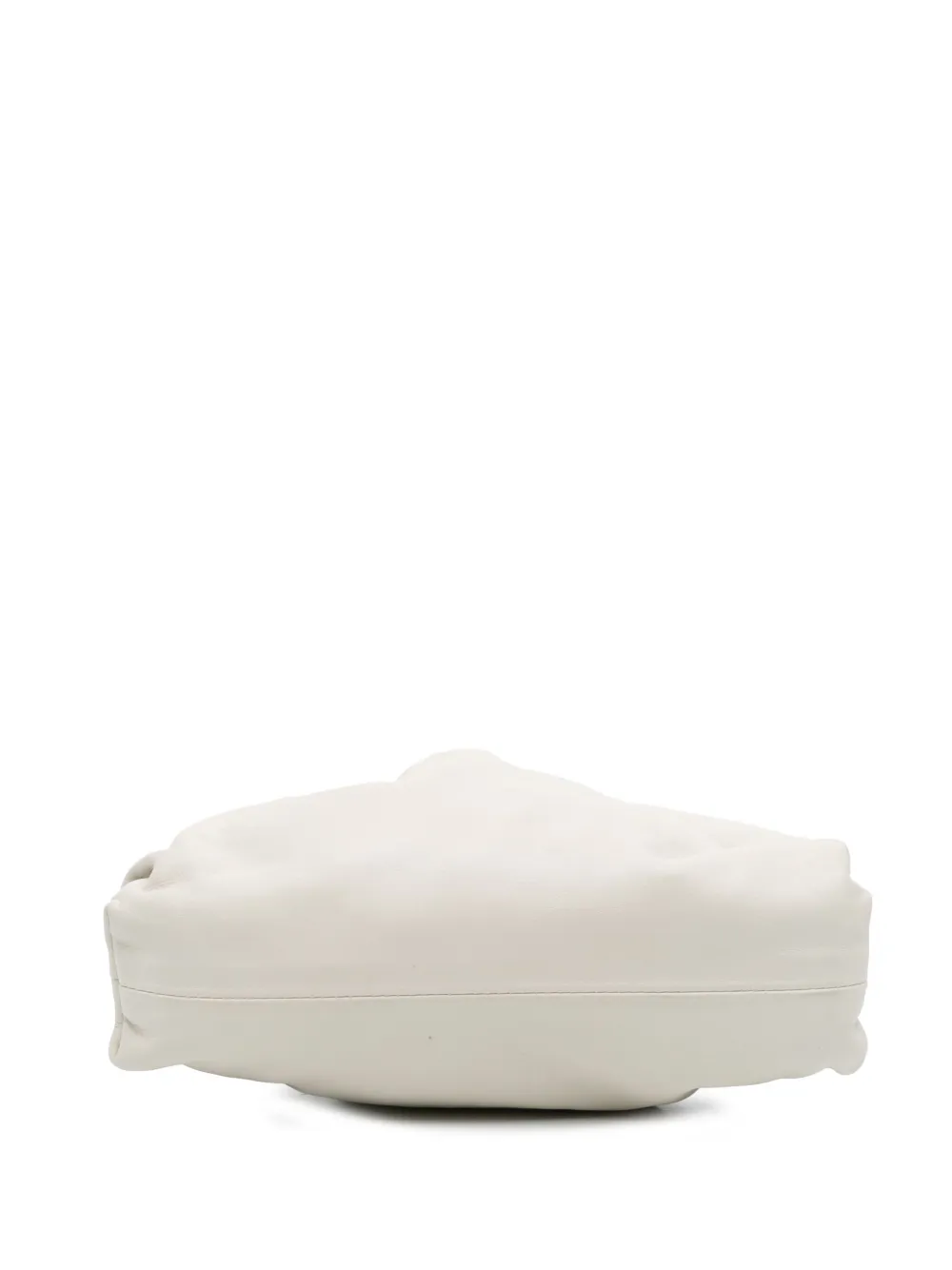Pre-owned Bottega Veneta 2012-2025 Lambskin The Mini Pouch Crossbody Bag In White