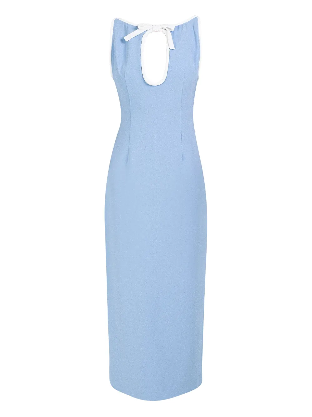 Rowen Rose Hole-detail Maxi Dress In Blue