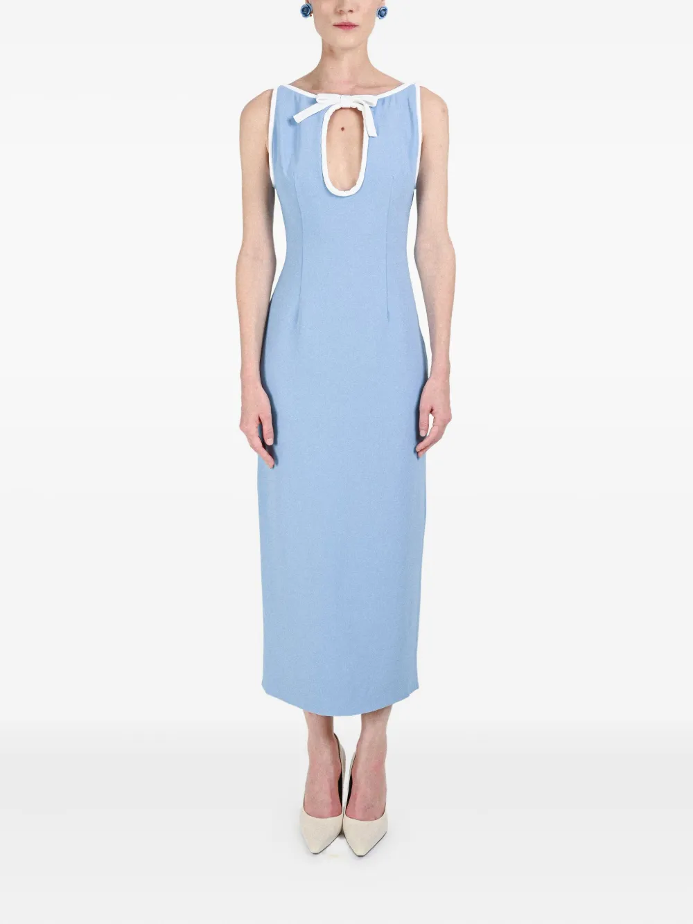 Rowen Rose Maxi-jurk met gatendetail - Blauw