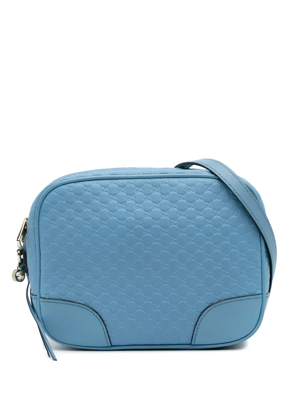 Gucci Pre-Owned 2016-2025 ミニ マイクログッチシマ ブリー ショルダーバッグ - ブルー