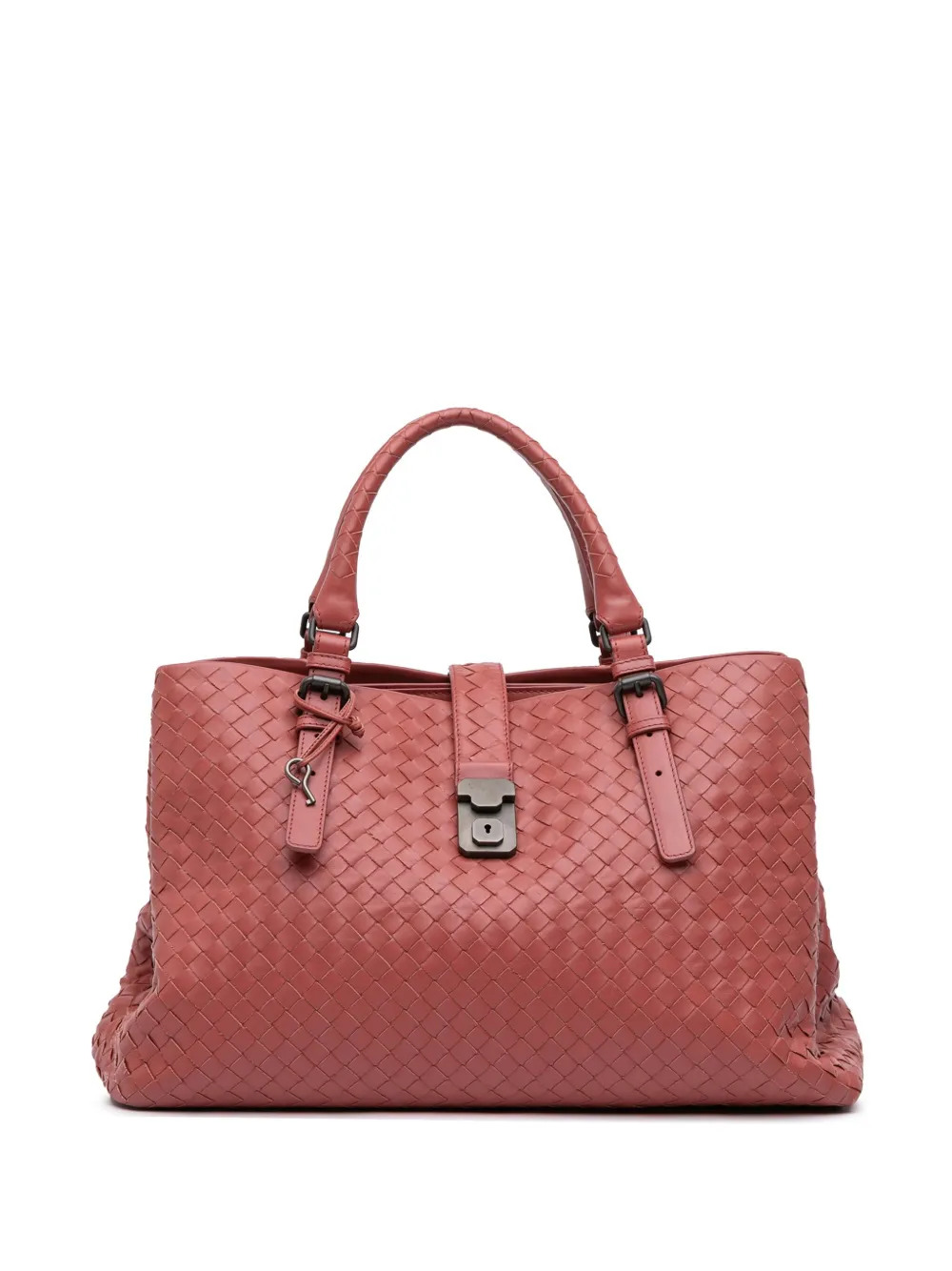 Bottega Veneta Pre-Owned 2012-2025 Medium Nappa Intrecciato Roma tote bag - Rosso