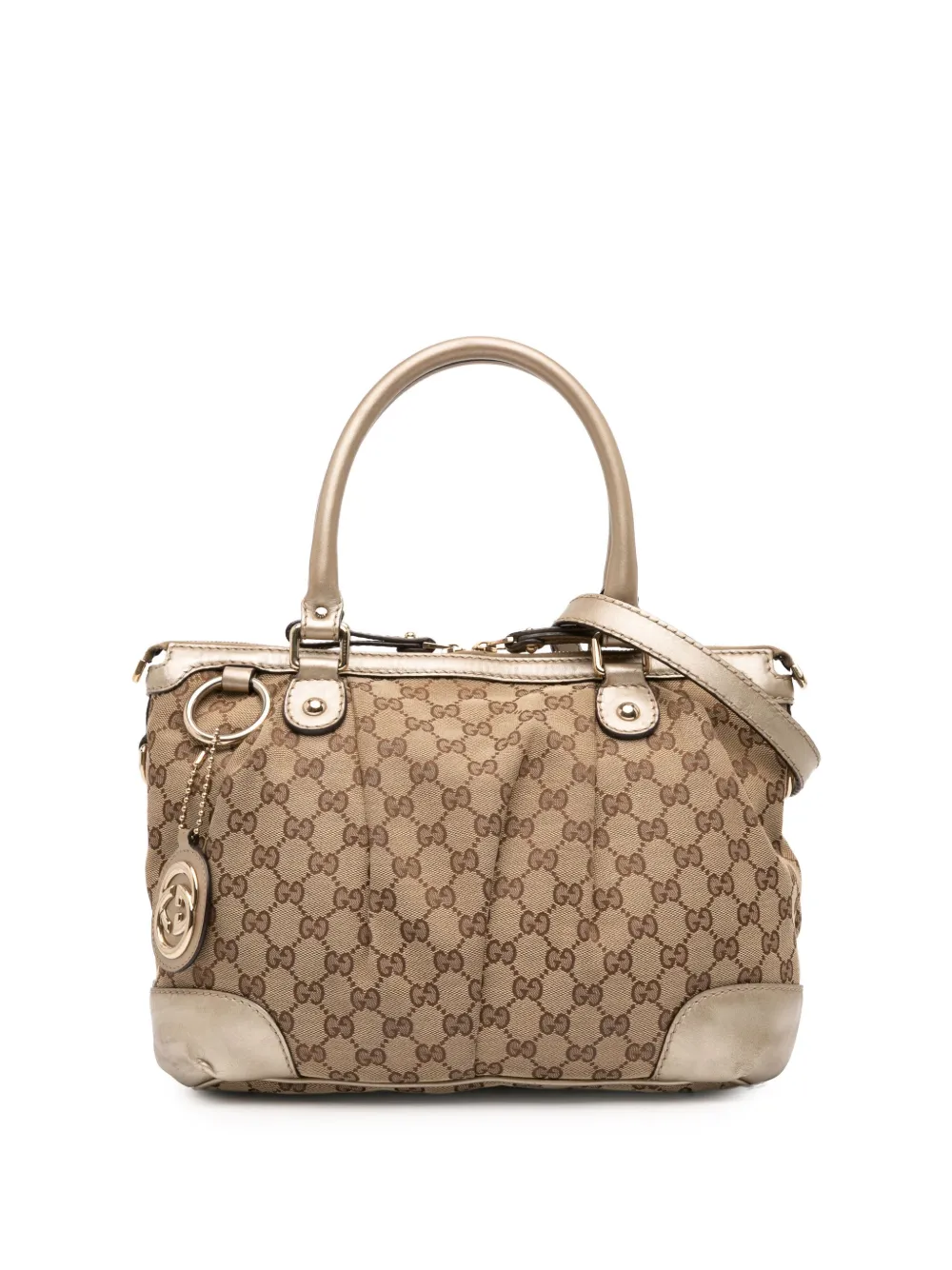 Gucci Pre-Owned 2016-2025 GGキャンバス スーキー サッチェルバッグ - ブラウン