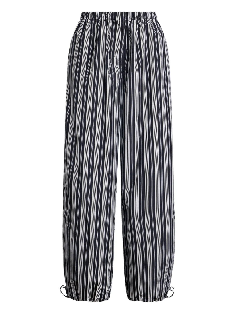 12 STOREEZ pantalones rectos con rayas estampadas | negro | Image 1