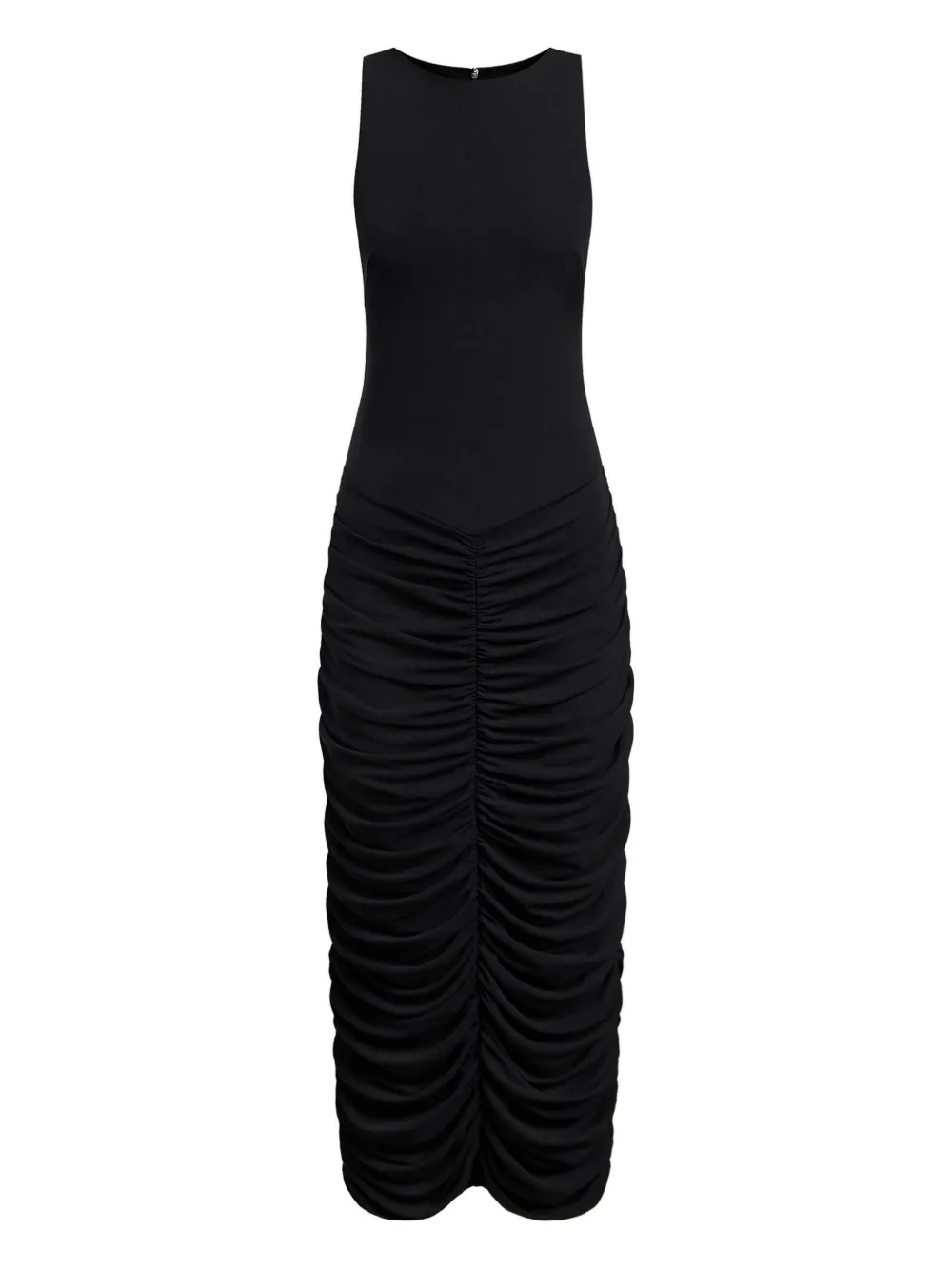 12 STOREEZ Abito lungo drappeggiato - Nero