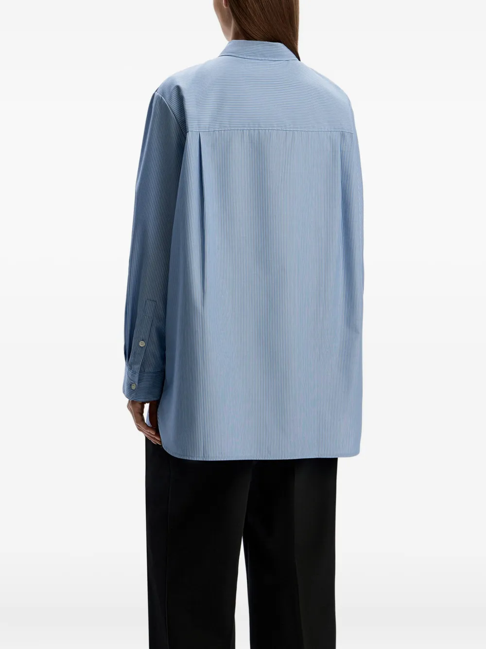 12 STOREEZ Gestreept blouse Blauw