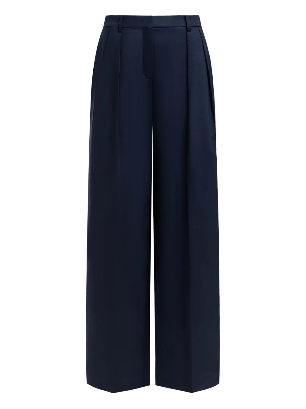 12 STOREEZ pantalon à design plissé | bleu | Image 1