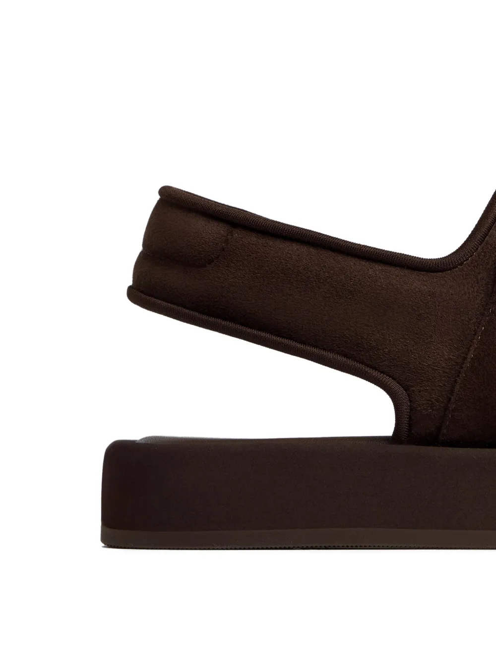 12 STOREEZ Suède sandalen Bruin