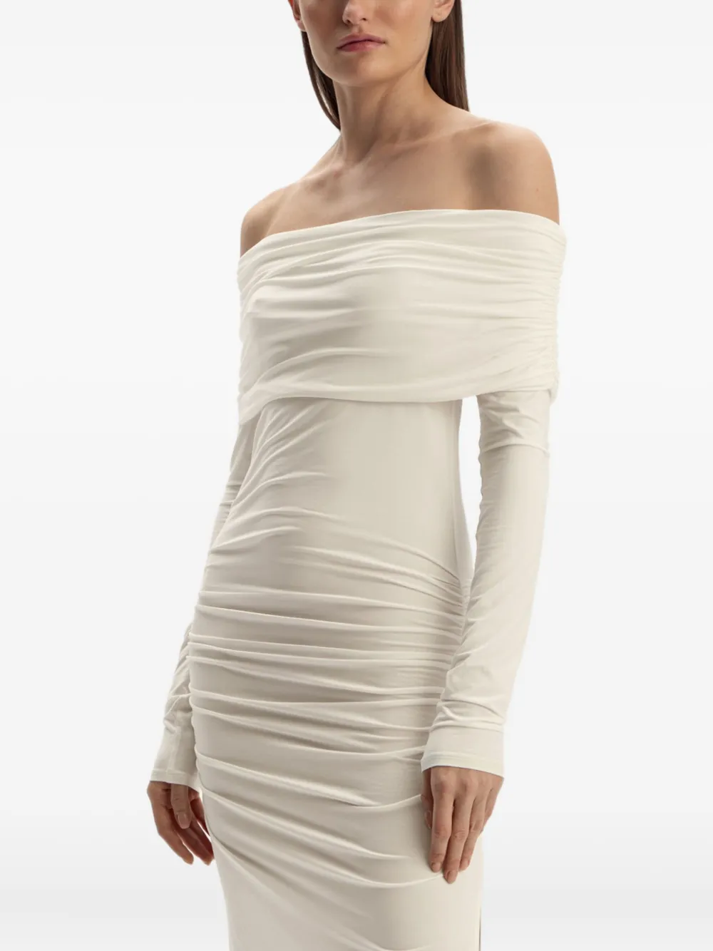 12 STOREEZ Jurk met lange mouwen Wit