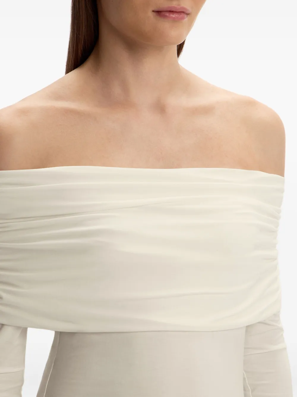 12 STOREEZ Jurk met lange mouwen Wit