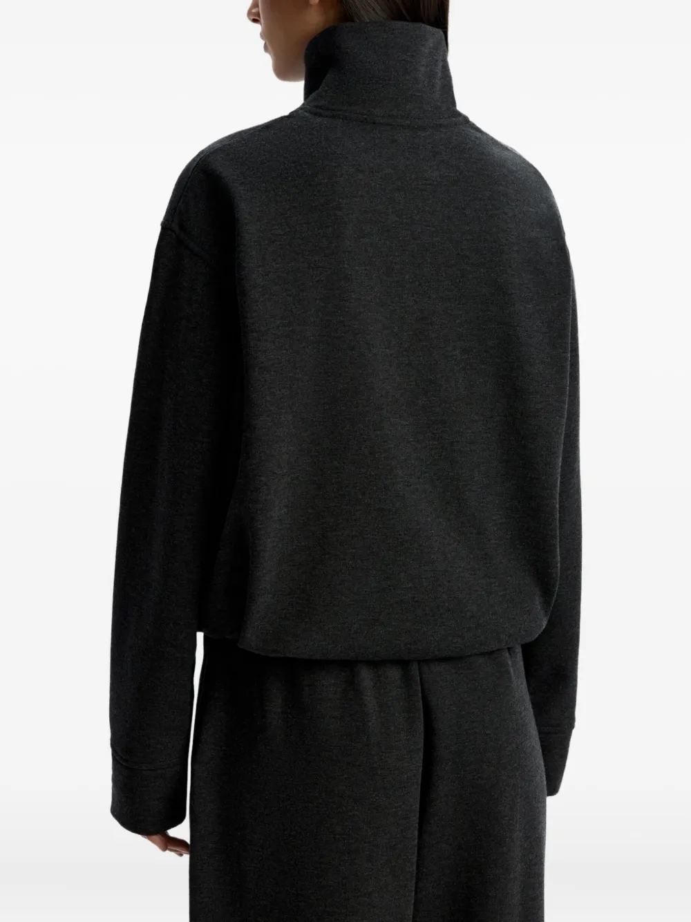 12 Storeez Zip-up Sweatshirt In Black