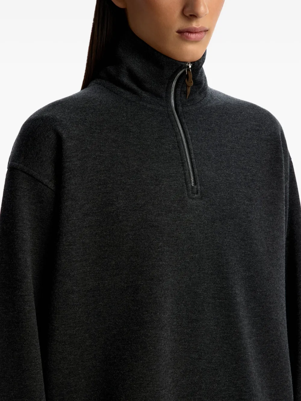 12 Storeez Zip-up Sweatshirt In Black