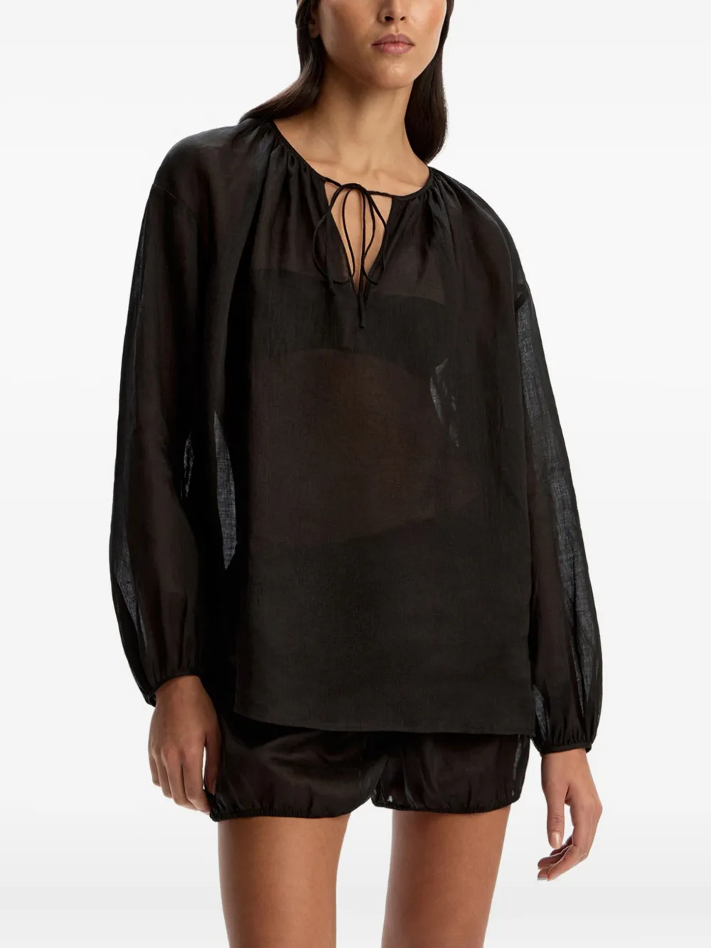 12 Storeez Rami Blouse In Black