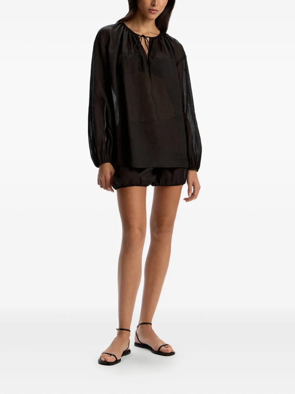 12 STOREEZ Rami blouse - Zwart