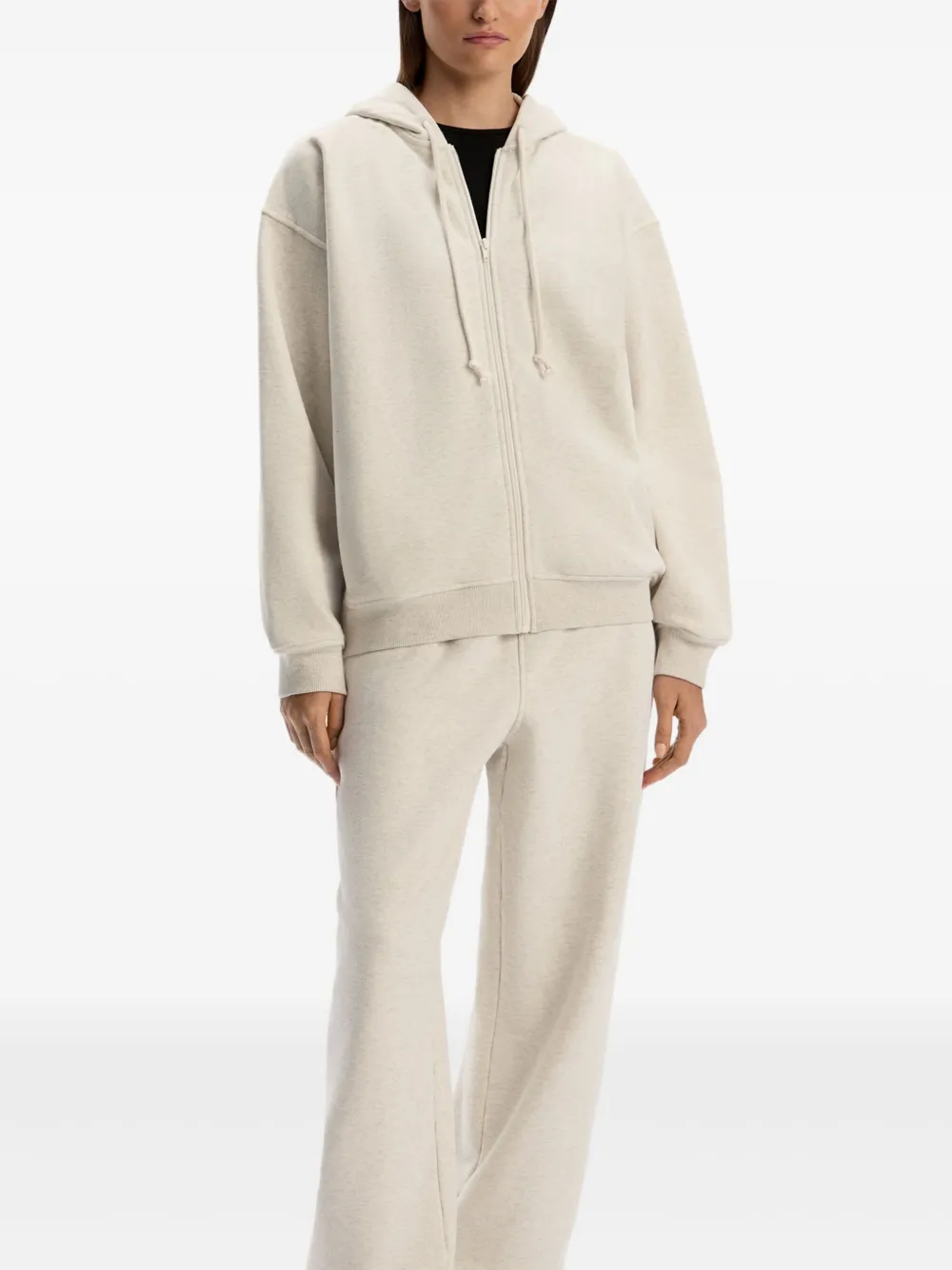 12 Storeez Wide-leg Track Pants In Neutral