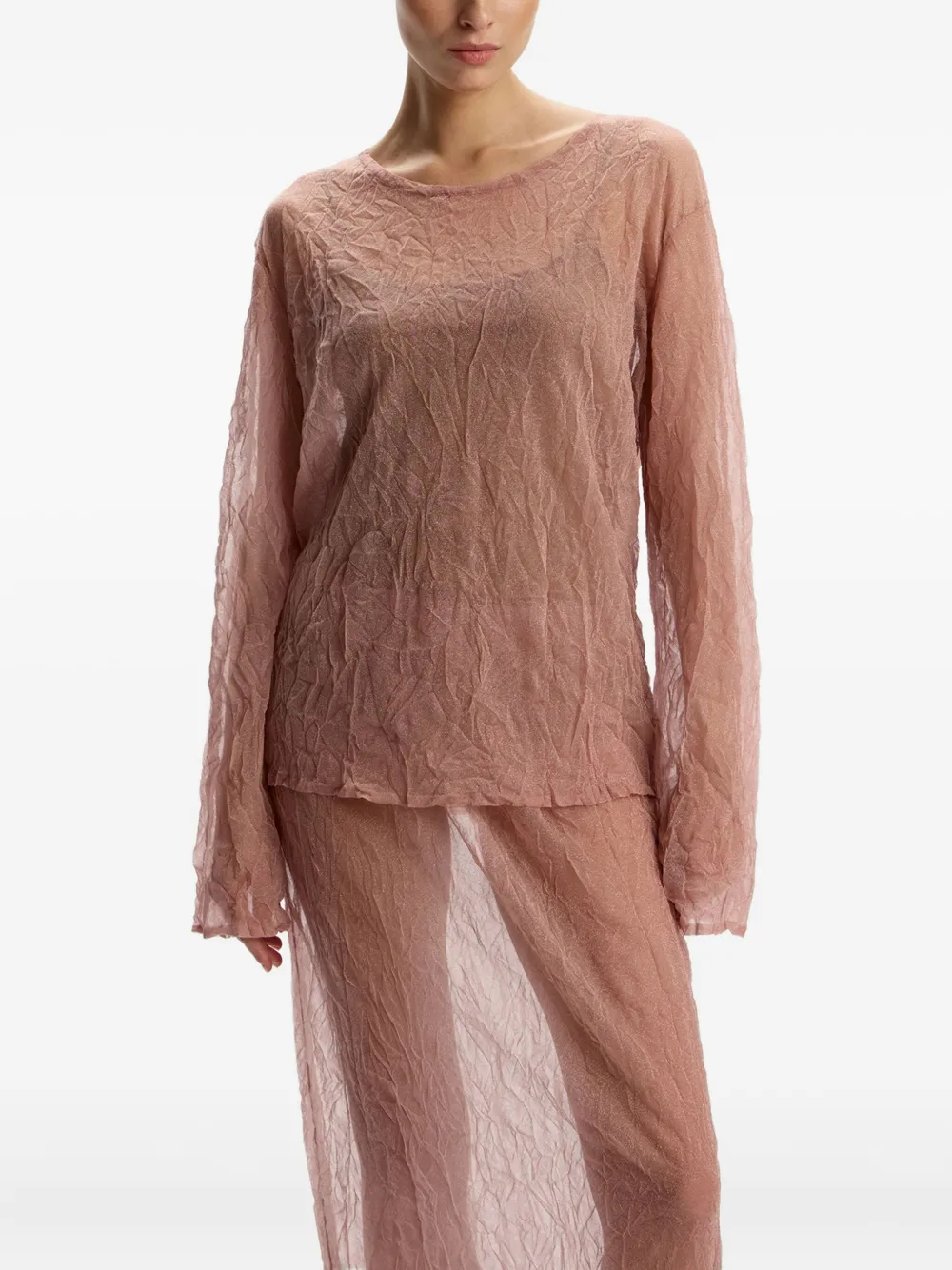 12 STOREEZ Top met ronde hals Roze